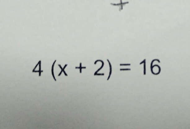 4(x+2)=16