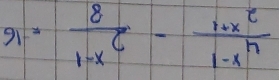 91= 8/1-x^c - (1+x^c)/1-x^n 