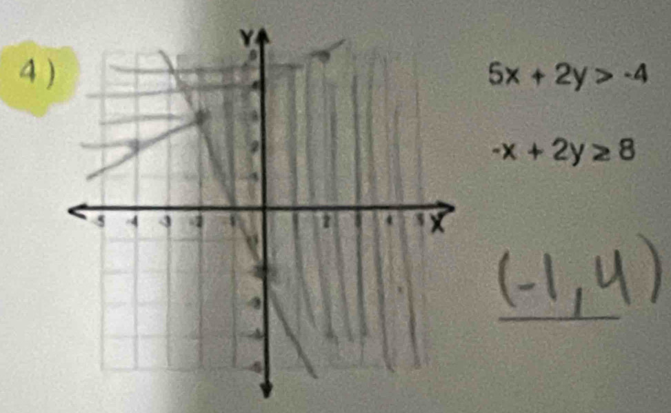 4 5x+2y>-4
-x+2y≥ 8
_