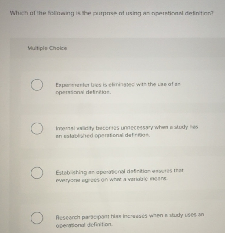 Solved: Which of the following is the purpose of using an operational ...
