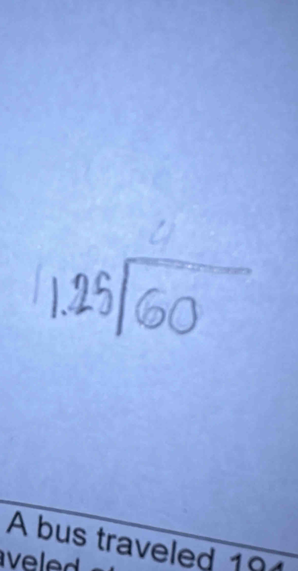 A bus traveled 10
aveled .