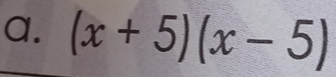 (x+5)(x-5)