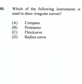 Solved: Which of the following instruments is used to draw irregular ...