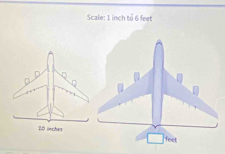 Scale: 1 inch to 6 feet