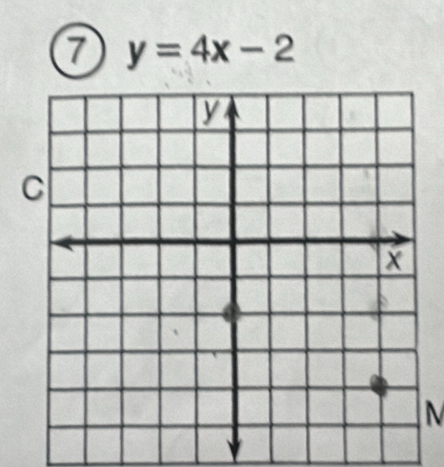 y=4x-2
N