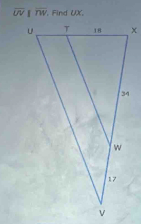 overline UVparallel overline TW