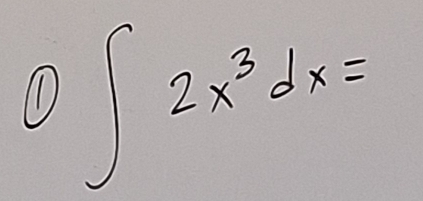 ∈t 2x^3dx=