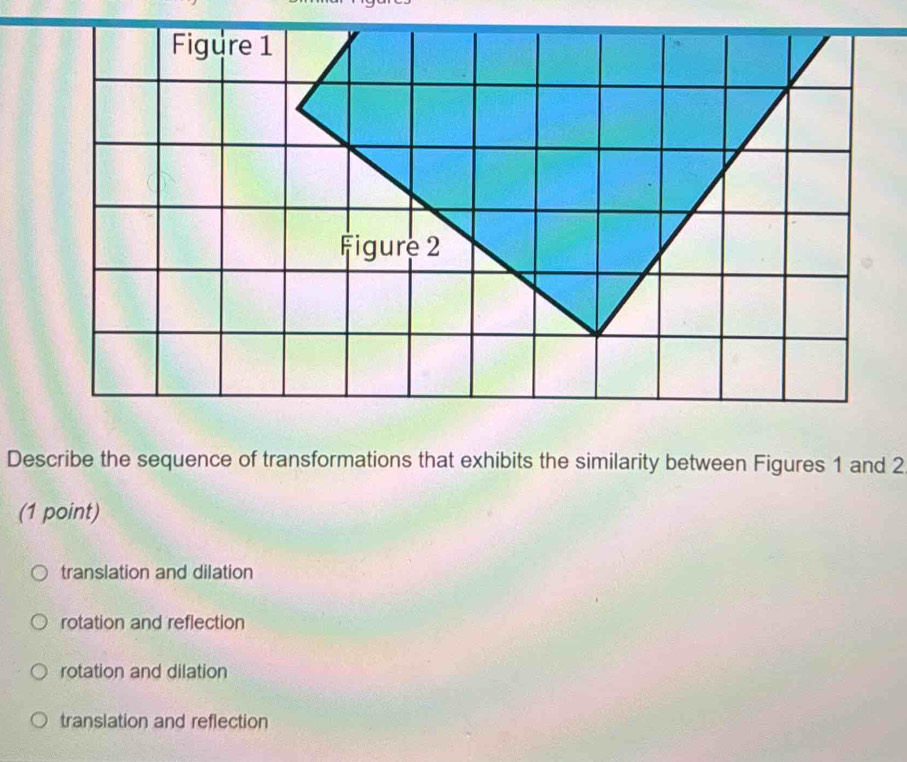 Solved: Figure 1 Figure 2 Describe the sequence of transformations that ...