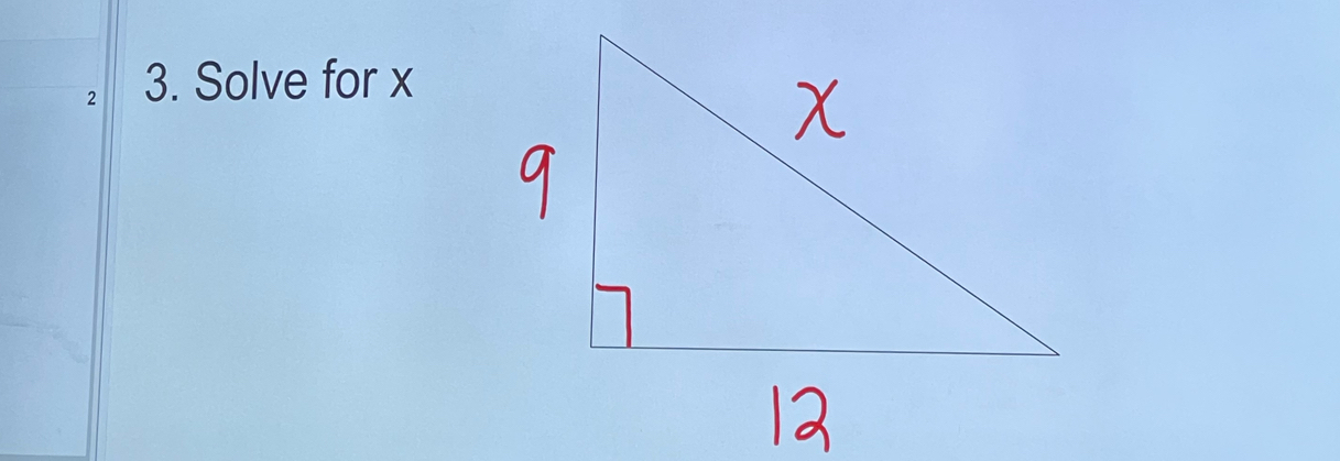 2 3. Solve for x