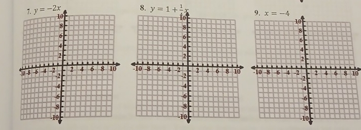 y=1+ 1/4 x
10