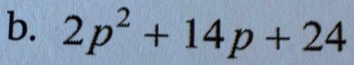 2p^2+14p+24