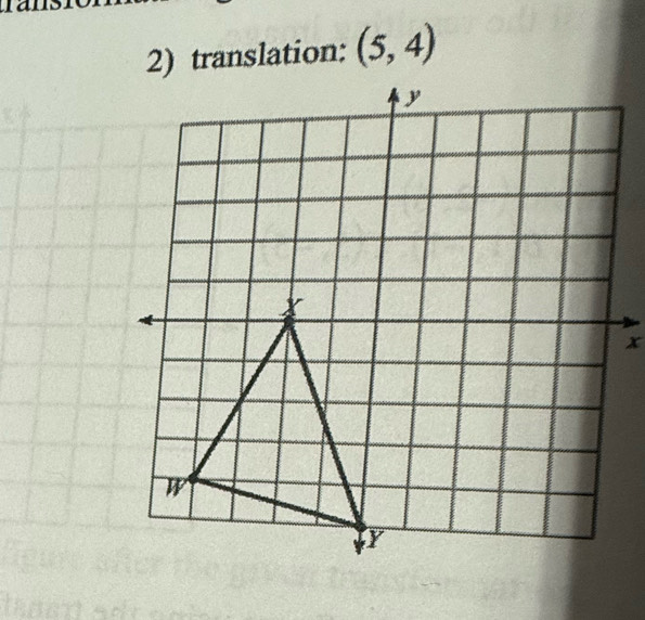 trans 
2) translation: (5,4)