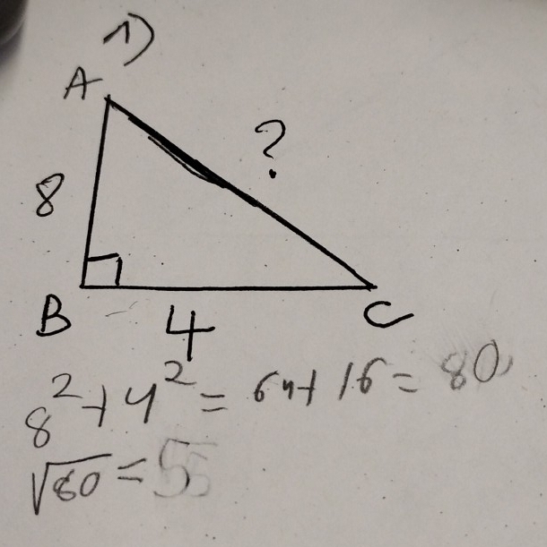 sqrt(80)=5