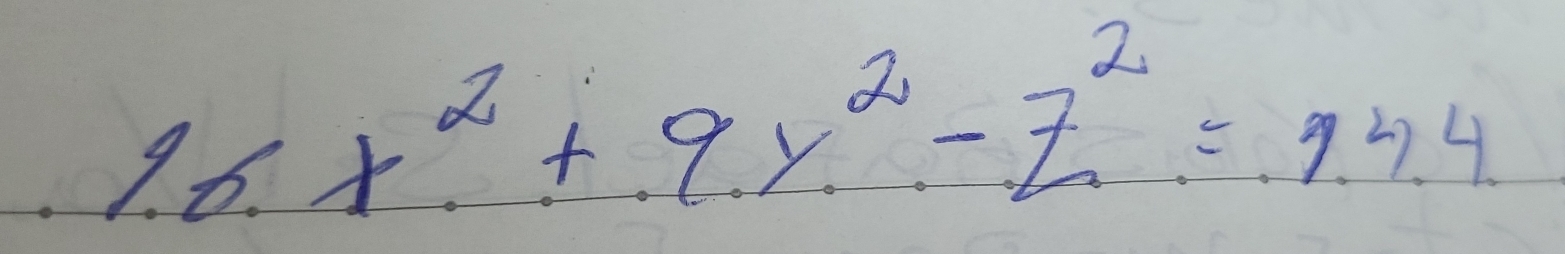 16x^2+9y^2-z^2=9.4