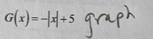 G(x)=-|x|+5