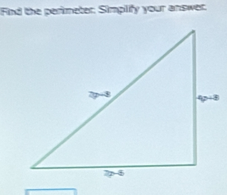 Find the perimeter: Simpilify your answer.