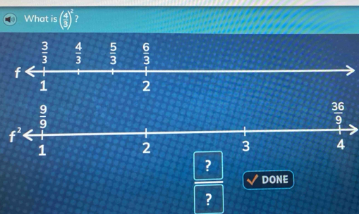 What is ( 4/3 )^2 7
?
DONE
?