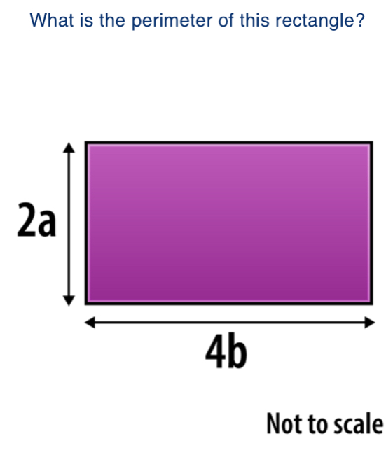 What is the perimeter of this rectangle? 
Not to scale