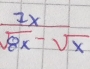  7x/sqrt(8x)-sqrt(x) 