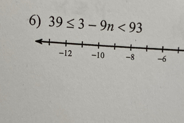 39≤ 3-9n<93</tex>