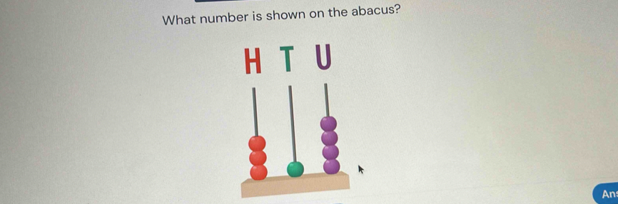 What number is shown on the abacus? 
An