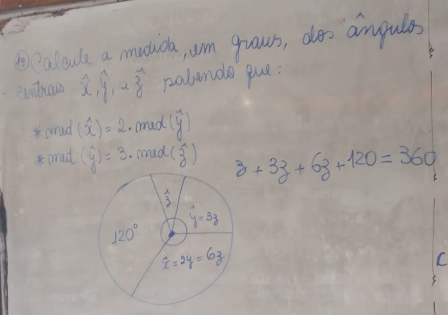 10 aloule a mudica, um grows, aloo amgules
eintnais widehat x,widehat y,+widehat x_z pabende que:
*arnud (widehat x)=2. (ed (^y)
* (mud (hat y)=3 med (widehat z_0
z+3z+6z+120=360
C