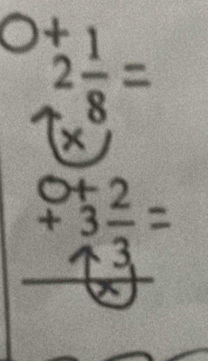 2 1/8 =
3
=
+3frac 3=