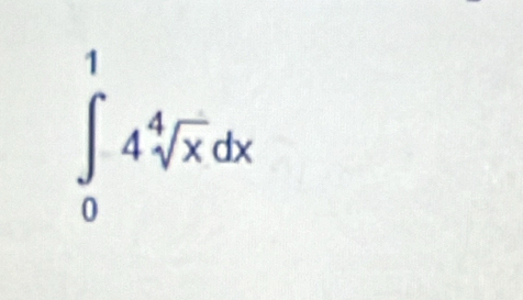 ∈tlimits _0^(14sqrt [4]x)dx