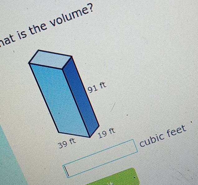 at is the volume? 
cubic feet