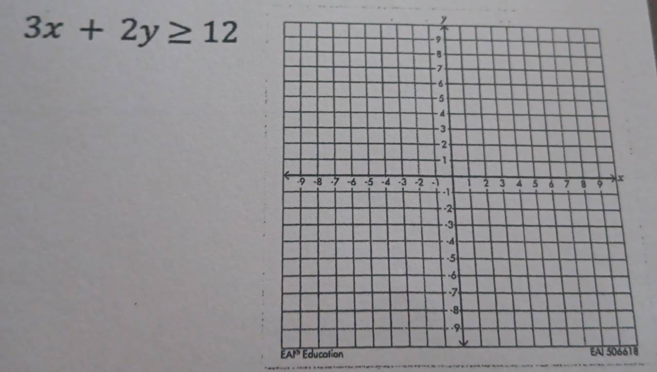 3x+2y≥ 12
overline EAP Education