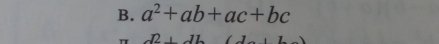 a^2+ab+ac+bc
J +JL