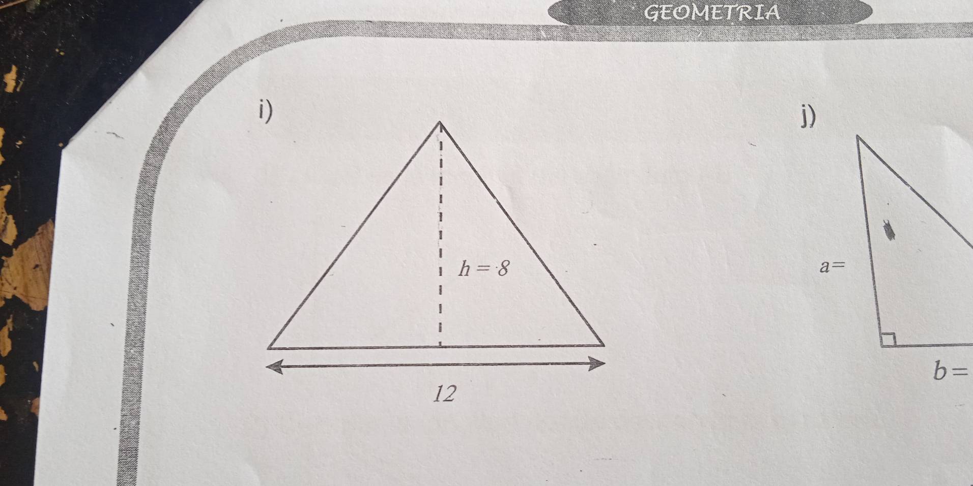 GEOMETRIA
j)