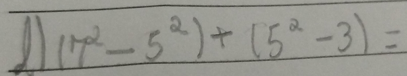 (7^2-5^2)+(5^2-3)=