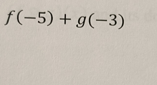 f(-5)+g(-3)