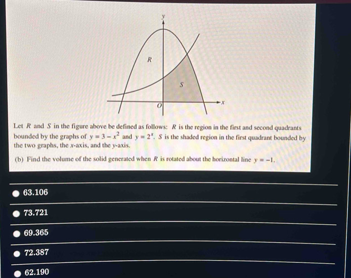 Solved: Let R and S in the figure above be defined as follows: R is the ...