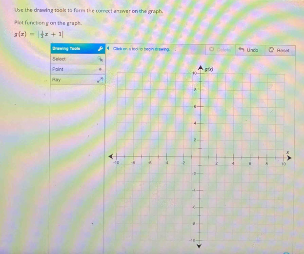 Solved: Use the drawing tools to form the correct answer on the graph ...