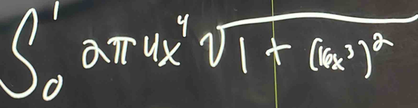 ∈t _0^(1arctan ^4)sqrt(1+(6x^3)^2)