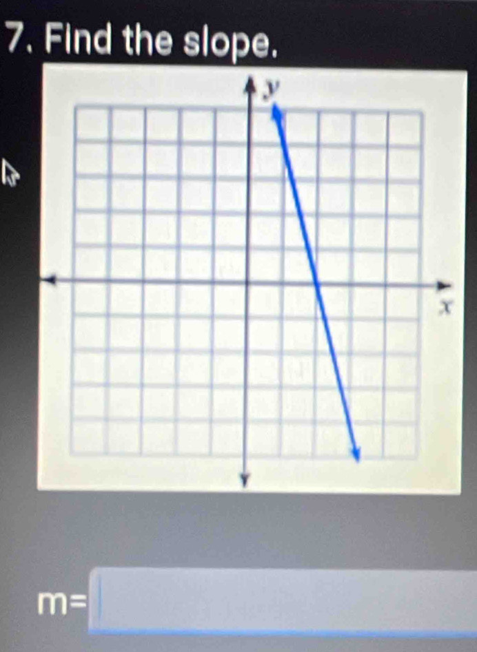 Find the slope.
m=□