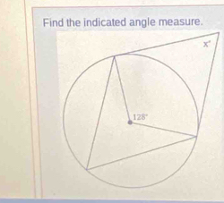 Find the indicated angle measure.