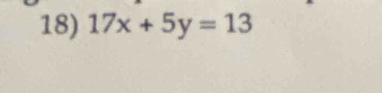 17x+5y=13