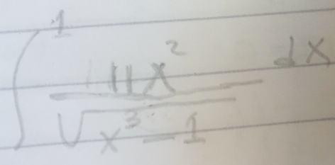 ∈t frac 1^(1frac 11x^2)sqrt(x^3-1)dx