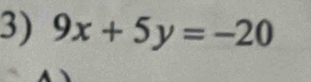 9x+5y=-20