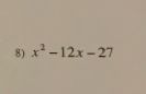 x^2-12x-27