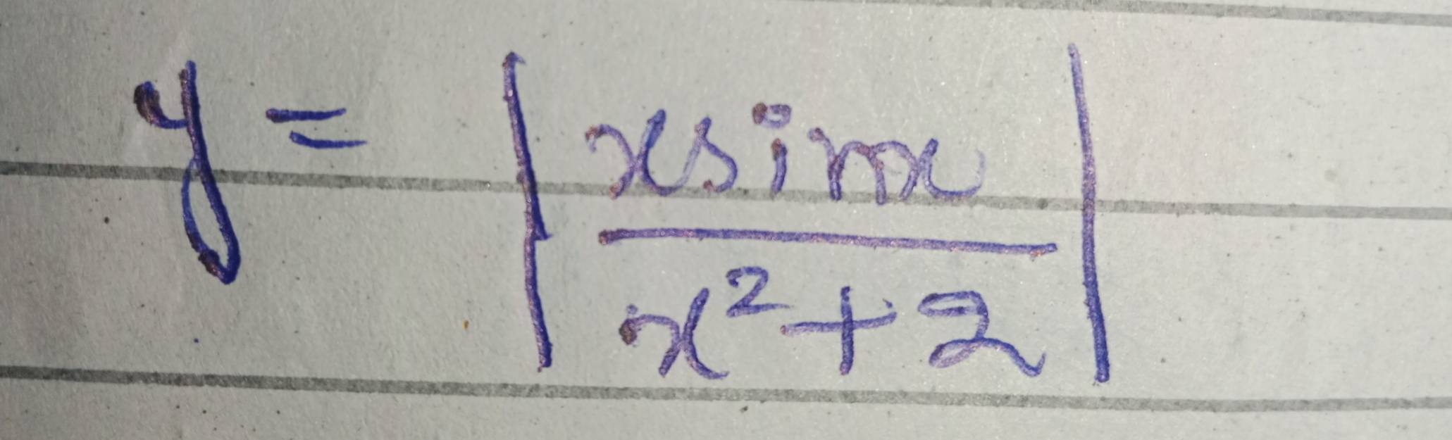 y=| xsin x/x^2+2 |