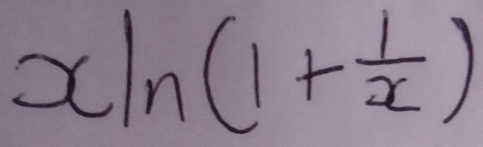 xln (1+ 1/x )