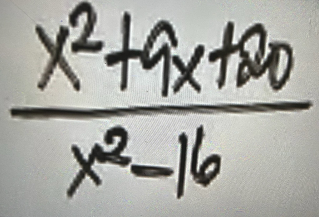  (x^2+9x+20)/x^2-16 