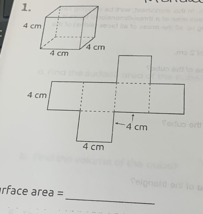 rface area =