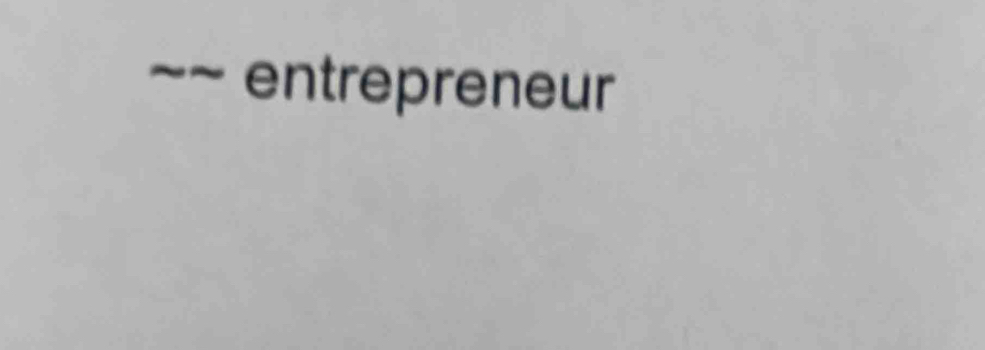 entrepreneur