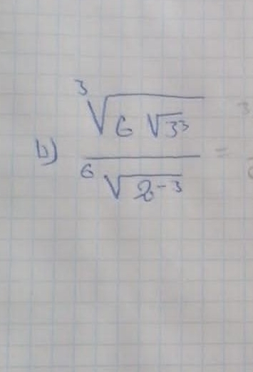 frac sqrt[3](6sqrt 3^3)sqrt[6](3^(-3))=