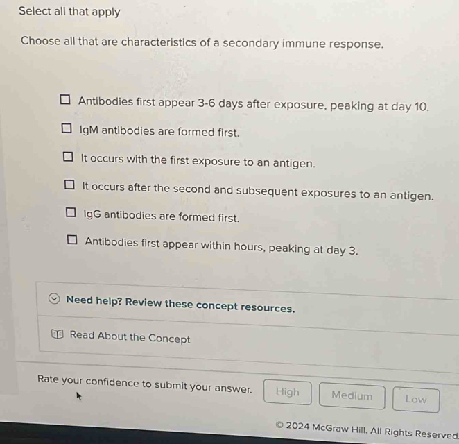 Solved: Select all that apply Choose all that are characteristics of a ...